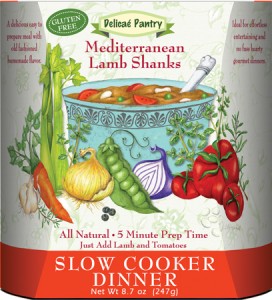 Mediterranean Lamb Shanks Slow Cooker Dinner "Gluten-Free"