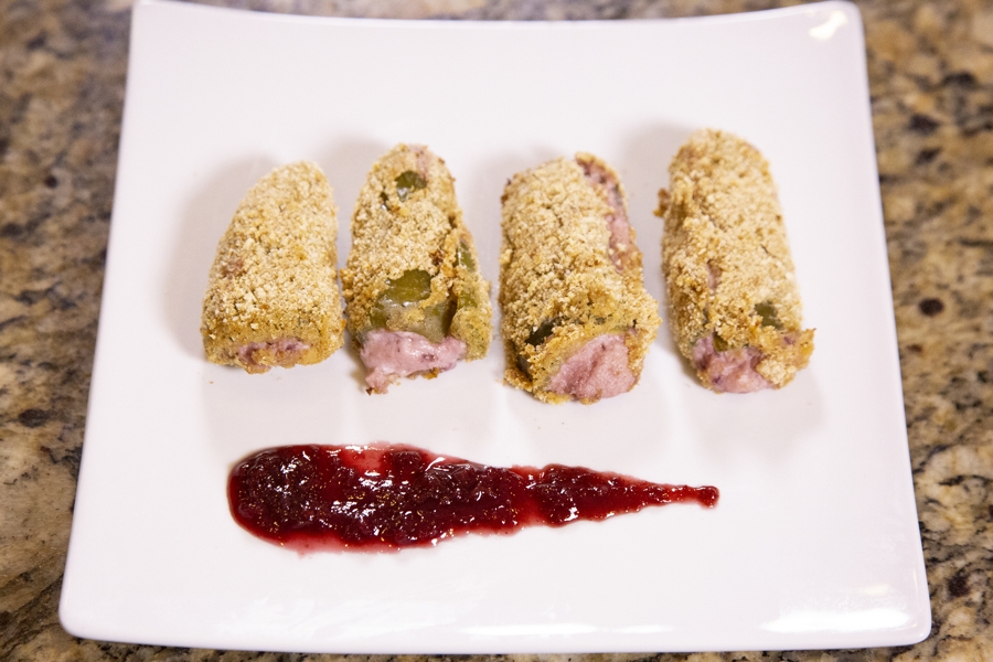 Raspberry Chipotle Jalapeno Poppers
