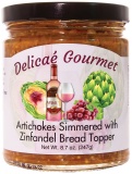 Artichokes Simmered with Zinfandel Bread Topper "Gluten-Free"