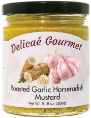 Roasted Garlic Horseradish Mustard