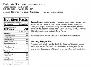 Bourbon Bacon Mustard "Gluten-Free"