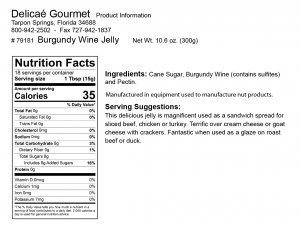 Burgundy Wine Jelly "Gluten-Free"