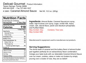 Caramel Almond Sauce
