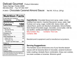 Chocolate Caramel Almond Sauce
