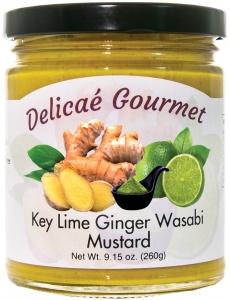 Key Lime Ginger Wasabi Mustard "Gluten-Free"