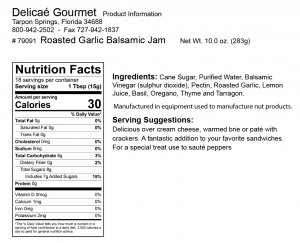 Roasted Garlic Balsamic Jam