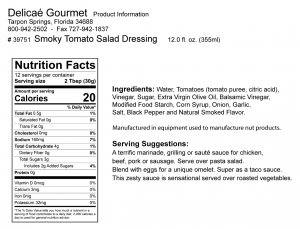Smoky Tomato Salad Dressing "Gluten-Free"