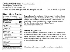 Spicy Pomegranate Barbecue Sauce "Gluten-Free"
