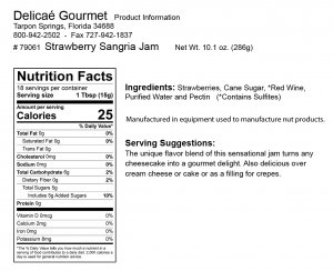 Strawberry Sangria Jam "Gluten-Free"
