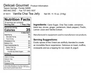 Vanilla Chai Tea Jelly "Gluten-Free"