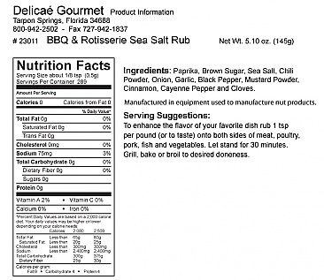 BBQ & Rotisserie Sea Salt Rub