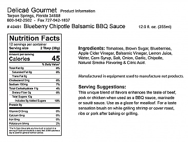 Blueberry Chipotle Barbecue Sauce