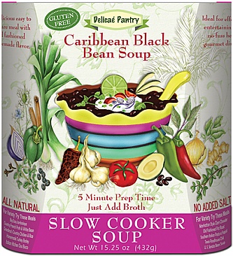 Caribbean Black Bean Slow Cooker Soup