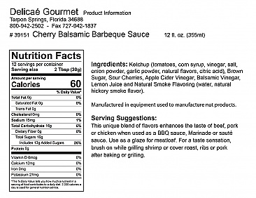 Cherry Balsamic Barbecue Sauce