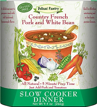 Country French Pork and White Beans Slow Cooker Dinner