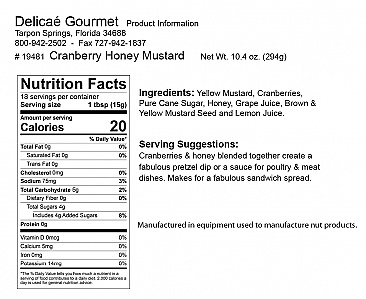 Cranberry Honey Mustard