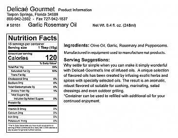 Garlic Rosemary Oil