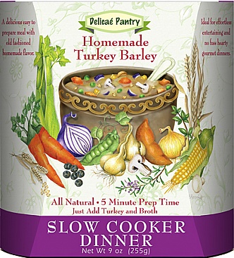 Homemade Turkey Barley Slow Cooker Dinner