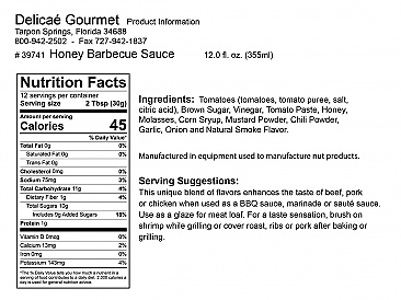 Honey Barbecue Sauce