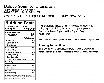 Key Lime Jalapeño Mustard