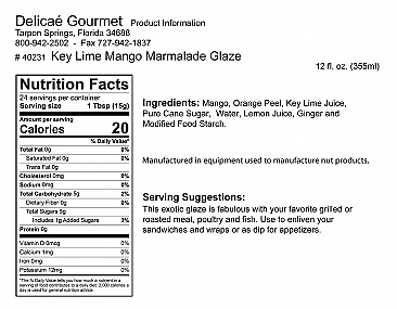 Key Lime Mango Marmalade Glaze