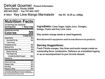 Key Lime Mango Marmalade