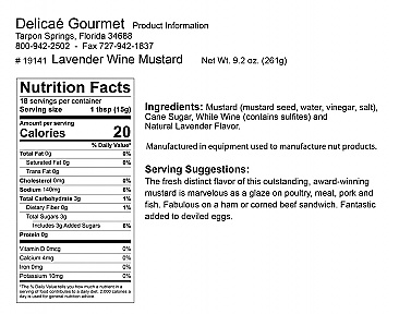 Lavender Wine Mustard