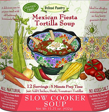 Mexican Fiesta Tortilla Slow Cooker Soup