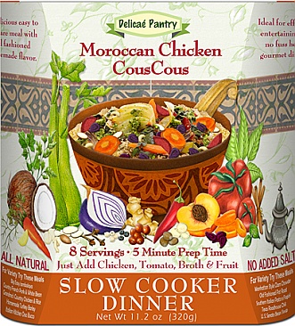 Moroccan Chicken Couscous Slow Cooker Dinner