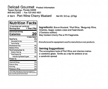 Port Wine Cherry Mustard