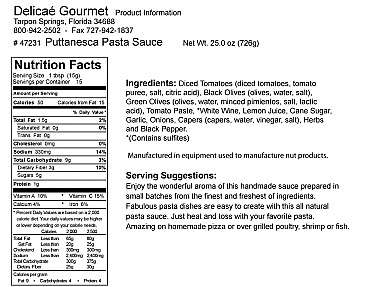Puttanesca Pasta Sauce