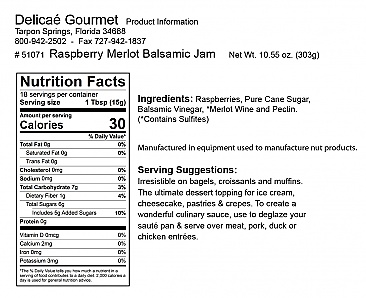 Raspberry Merlot Balsamic Jam