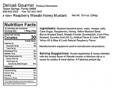 Raspberry Wasabi Honey Mustard