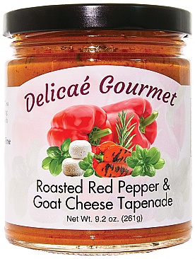 Roasted Red Pepper and Goat Cheese Tapenade