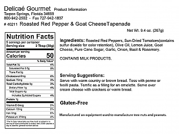 Roasted Red Pepper and Goat Cheese Tapenade