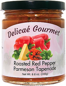 Roasted Red Pepper Parmesan Tapenade