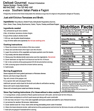 Southern Italian Pasta e Fagioli Slow Cooker Soup