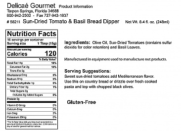 Sun-Dried Tomato & Basil Bread Dipper