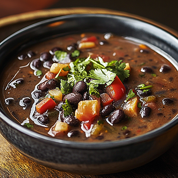 Caribbean Black Bean Slow Cooker Soup