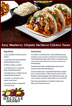 Blueberry Chipotle Barbecue Sauce