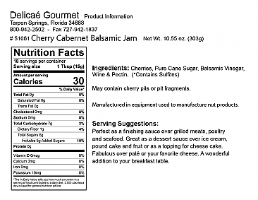Cherry Cabernet Balsamic Jam