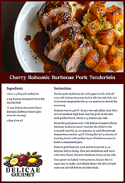Cherry Balsamic Barbecue Sauce