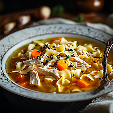 Mother's Comfort Chicken Noodle Slow Cooker Soup