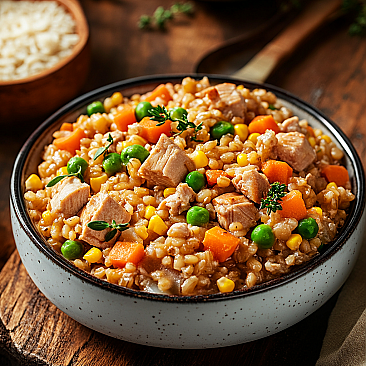 Homemade Turkey Barley Slow Cooker Dinner