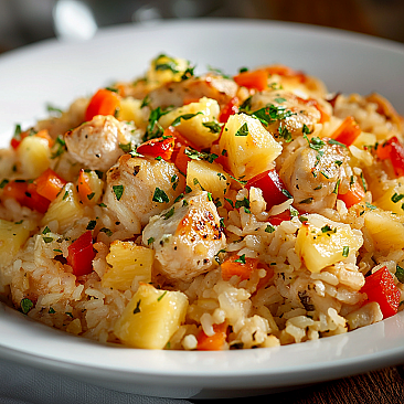 Hawaiian Luau Sweet & Sour Chicken Slow Cooker Dinner