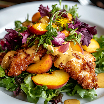 Peach Honey Mustard Salad Dressing