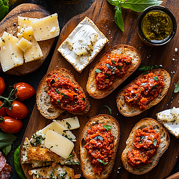 Roasted Red Pepper Parmesan Tapenade