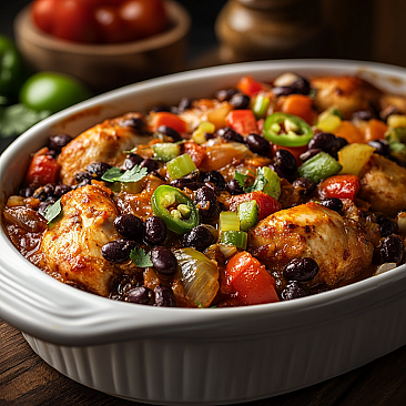 Santa Fe Chicken with Black Beans Slow Cooker Dinner